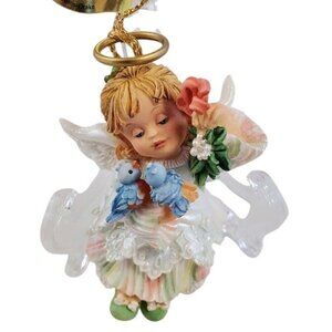 Ashton-Drake HollyDay Angel Ornament "Wishing You Loving Moments" GG Santiago 97